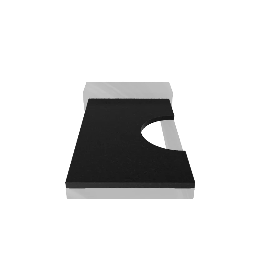 Надгробная плита гранит Габбро 1000/600/30 № 4