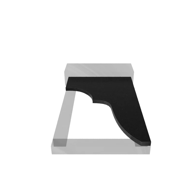 Надгробная плита гранит Габбро 1000/600/30 № 6