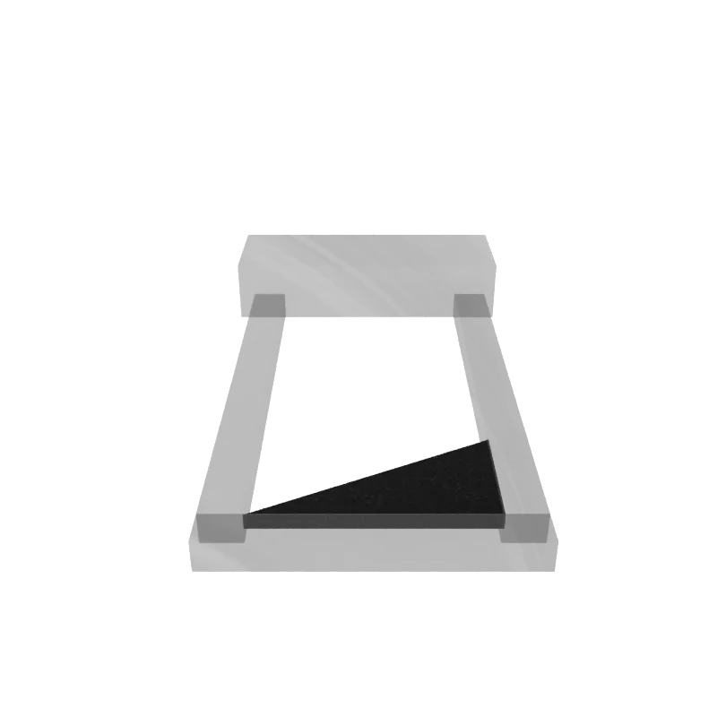 Надгробная плита гранит Габбро 500/300/20 № 12