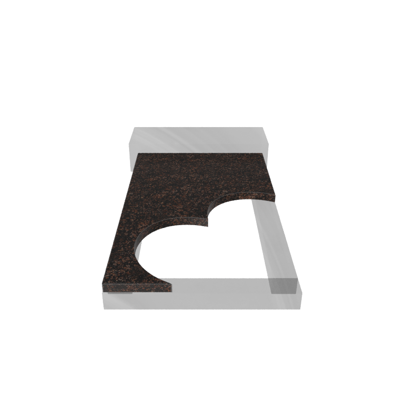 Надгробная плита гранит  Дымовский 1000/600/30 № 11