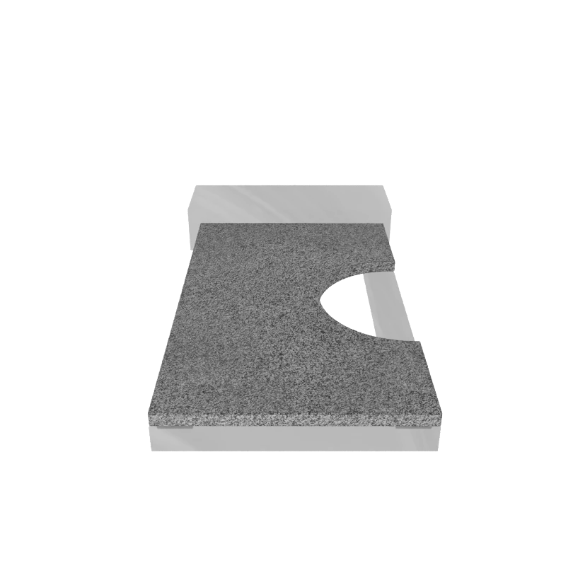 Надгробная плита гранит Сибирский 1000/600/30 № 4