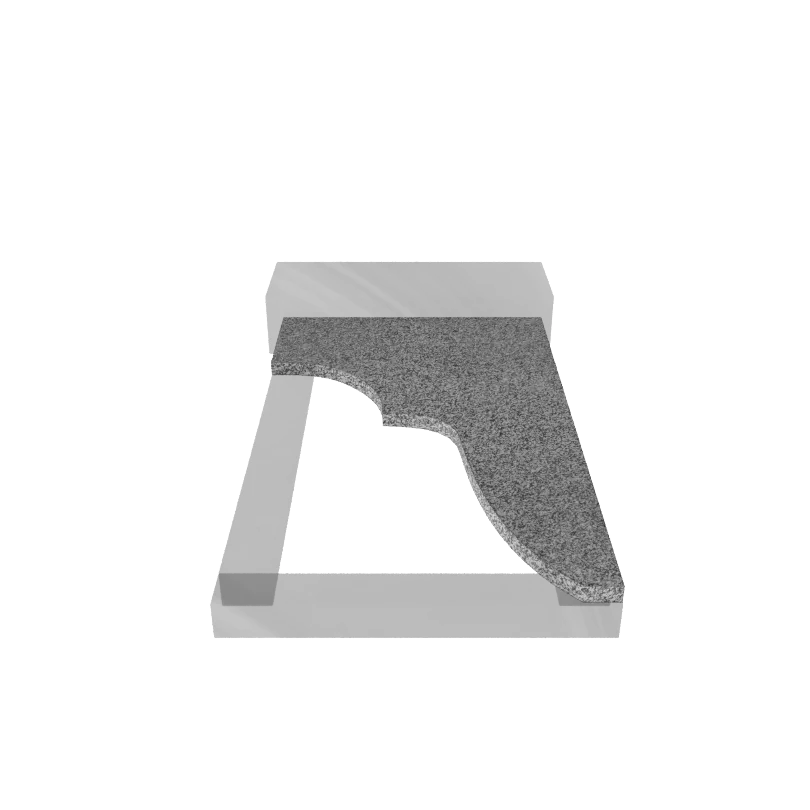 Надгробная плита гранит  Сибирский 1000/600/30 № 6