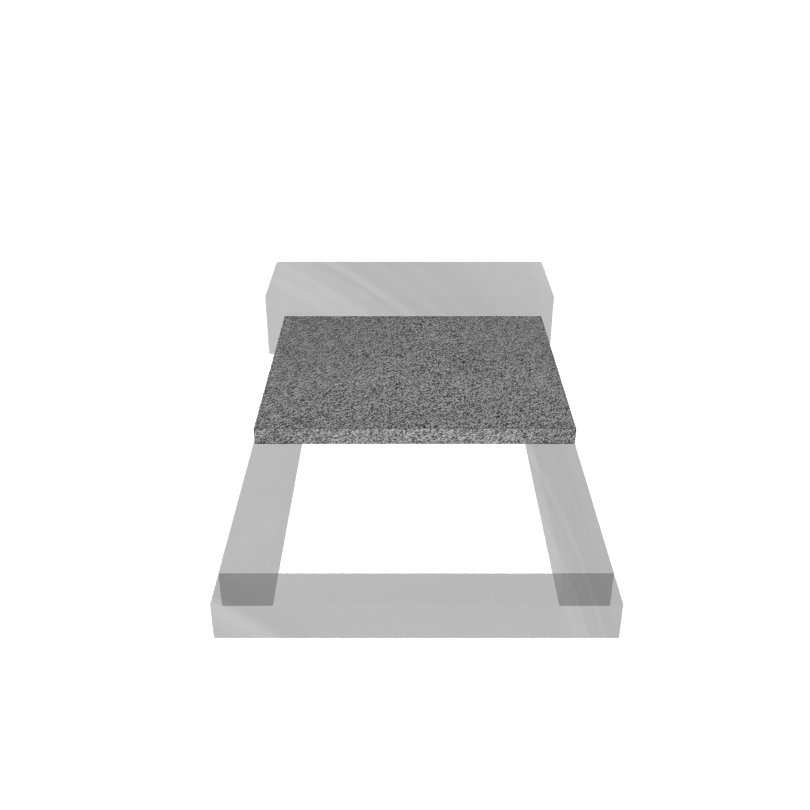 Надгробная плита гранит  Сибирский 600/600/30 № 7