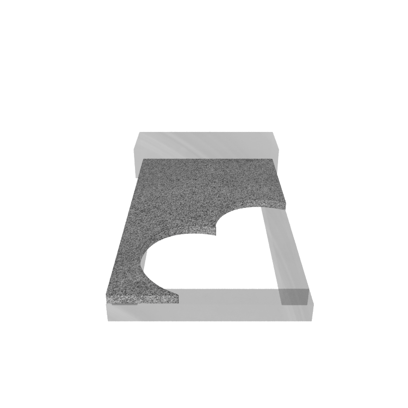 Надгробная плита гранит  Сибирский 1000/600/30 № 11