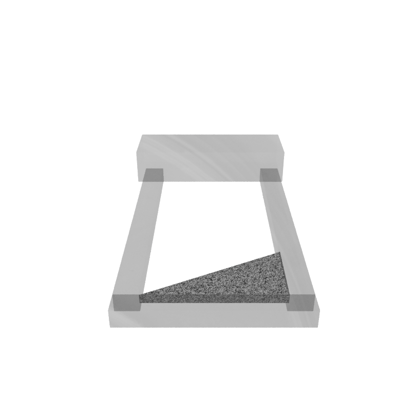 Надгробная плита гранит  Сибирский 500/300/20 № 12