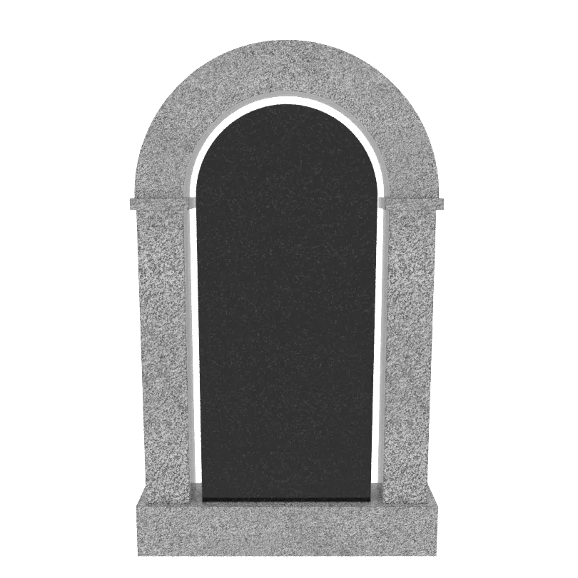 Мемориальный комплекс  комбинированный гранит Габбро; гранит Сибирский № МК-01-ГС (СТ 1600)