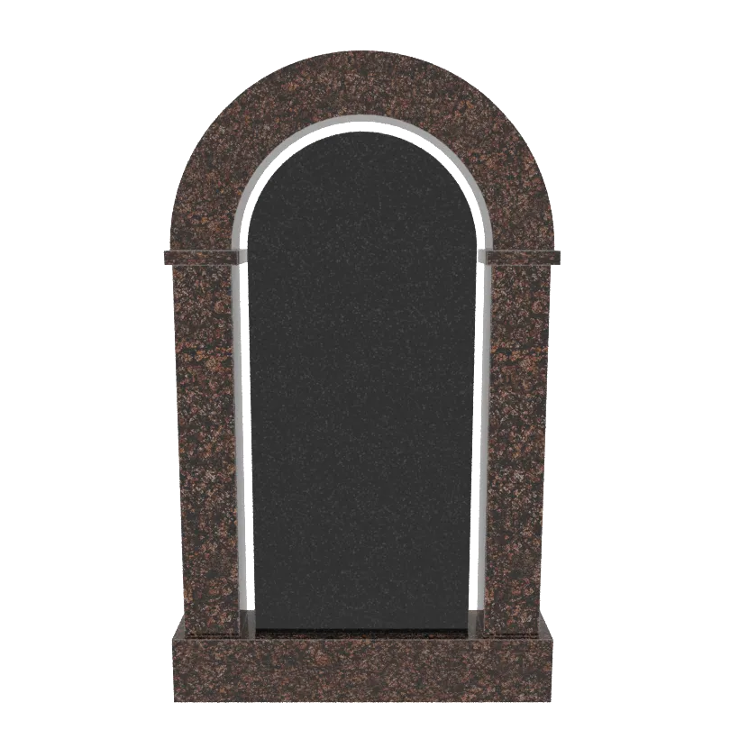 Мемориальный комплекс  комбинированный гранит Габбро; гранит Дымовский № МК-01-ГД (СТ 1600)