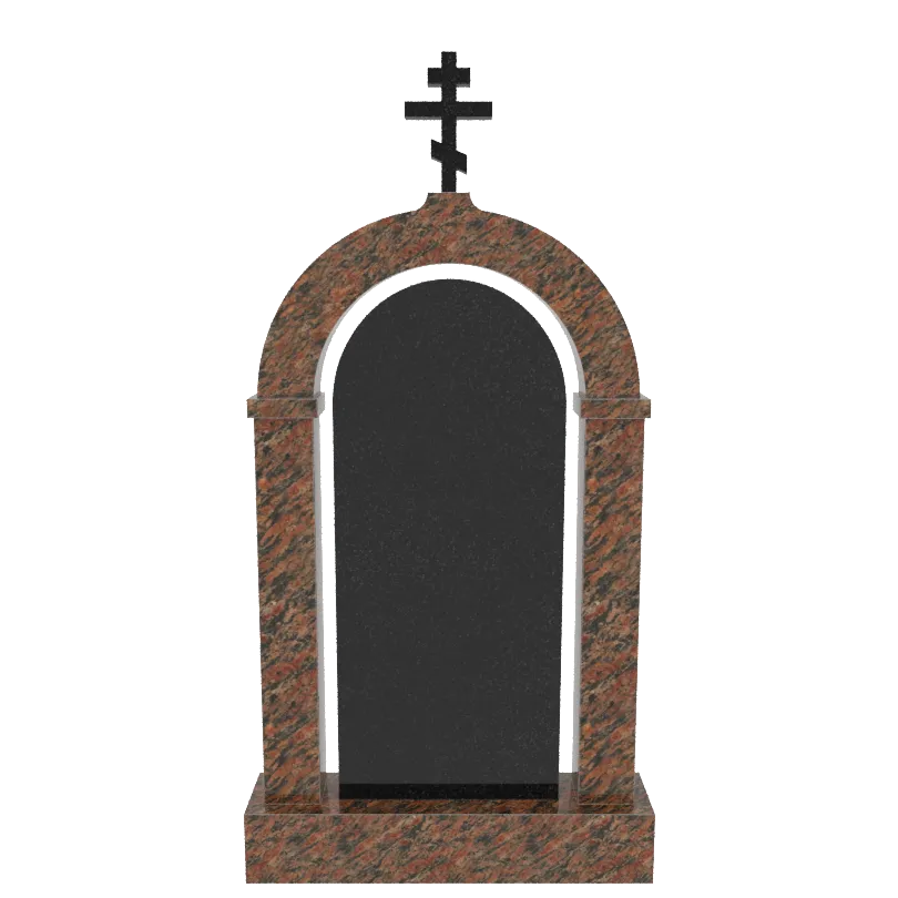 Мемориальный комплекс  комбинированный гранит Габбро; гранит Калгуваара № МК-02-ГК (СТ 1400)