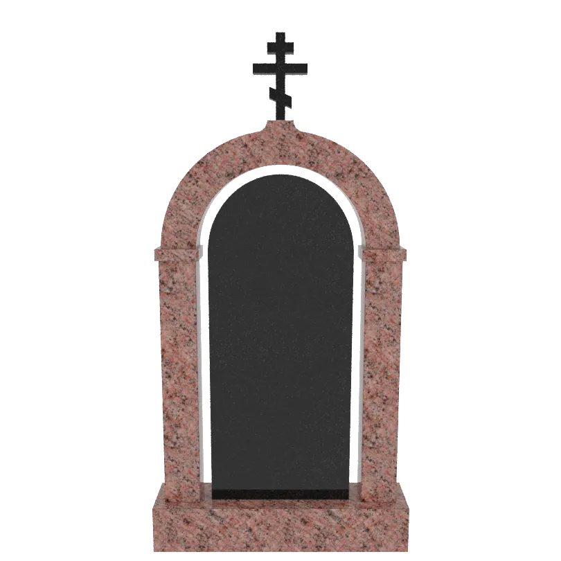 Мемориальный комплекс  комбинированный гранит Габбро; гранит Винга № МК-02-ГВ (СТ 1400)