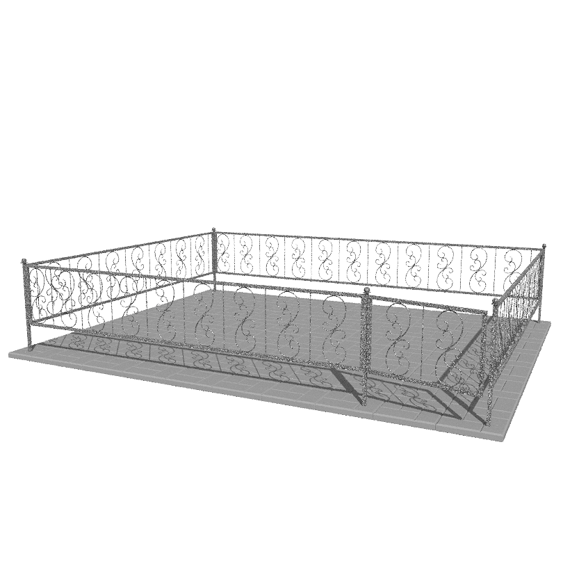 Ограда металлическая № СВ-10