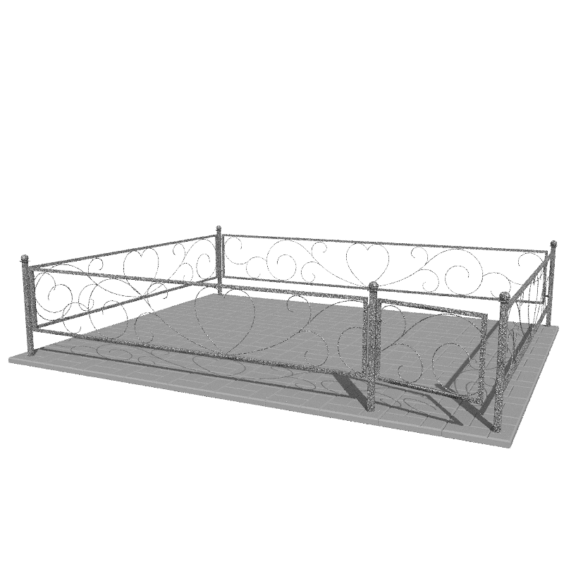 Ограда металлическая № СВ-12